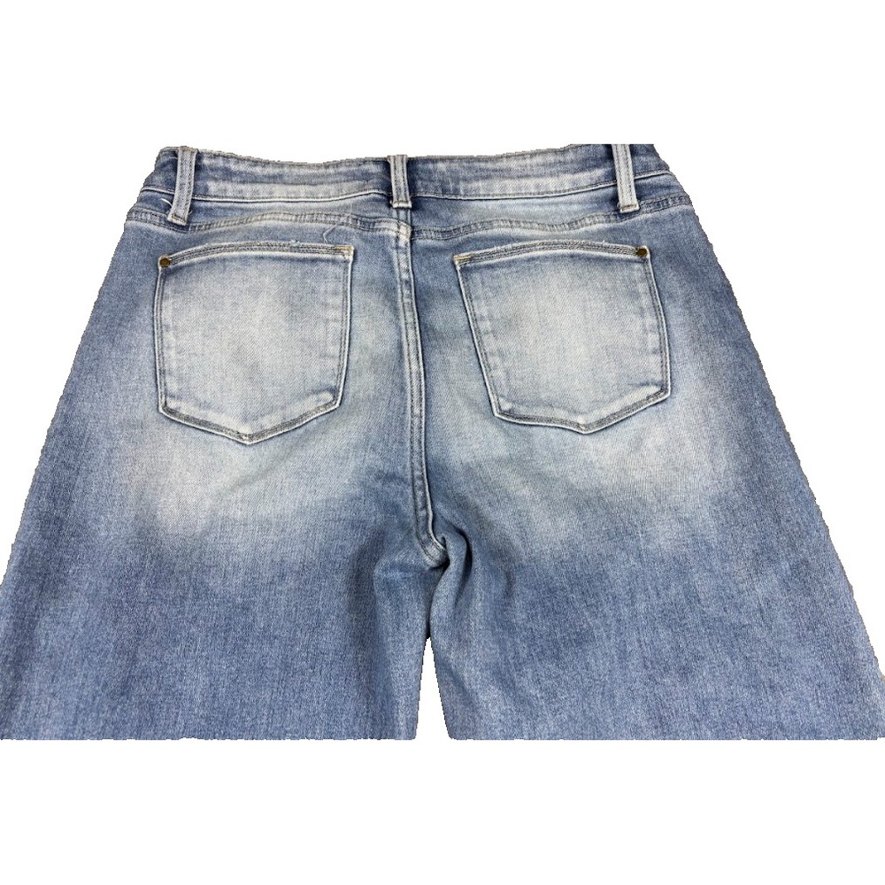 Petra 153 Flare Jeans Women's 32x32 Blue Distressed Ripped Denim Y2K Retro - Picture 6 of 13